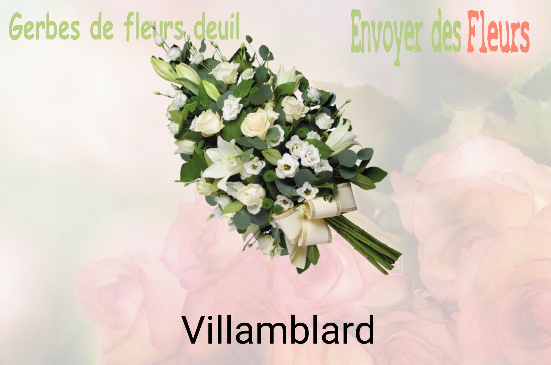 Gerbe de fleurs de deuil livrée à Villamblard